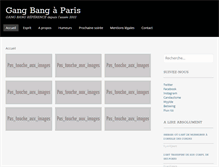 Tablet Screenshot of gangbangparis.com